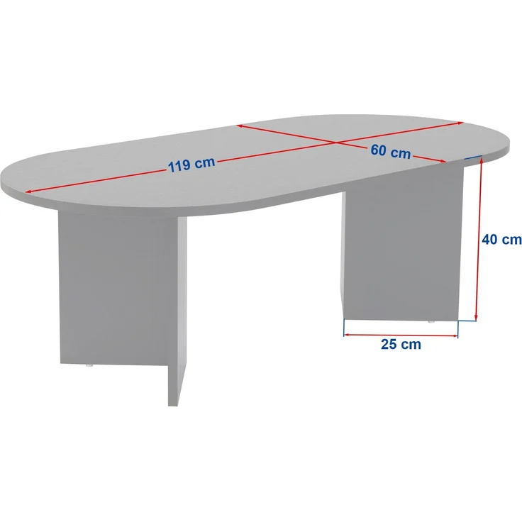 Skye Decor Couchtisch 100% MELAMINE COATED PARTICLE BOARD, 39,8 x 60 x 119 cm 909NRD11 – Bild 8