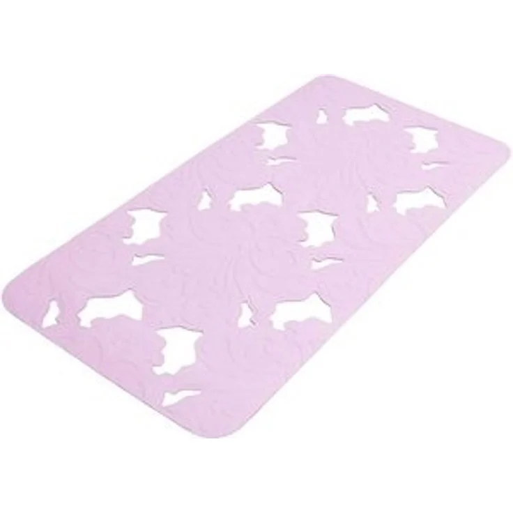 Lashuma Badematte Barocco, Höhe 5 mm, Kautschuk, rechteckig, Antirutschmatte Kautschuk, Wanneneinlage 72x36 cm – Bild 6