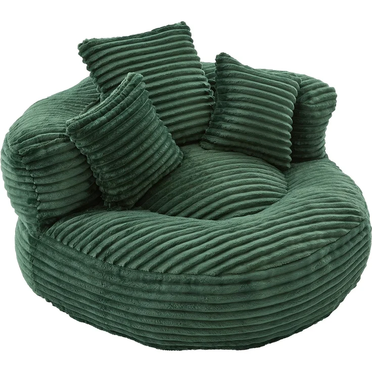 ZUBALIYA Sofa 108x52 cm, mit Cordbezug, mit breiten Armlehnen, mit Schaumstoffpolsterung, für Wohnzimmer und Apartments, Grün – Bild 19