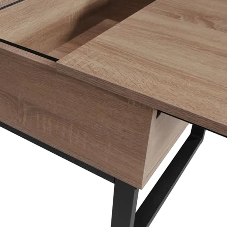 WEBER INDUSTRIES Couchtisch Flower klappbare Platte, weiß, Füße aus verchromtem Metall – Bild 6