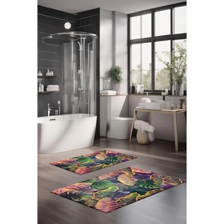 Mijolnir 'CT-5330' Badematten-Set (2-teilig), Mehrfarbig