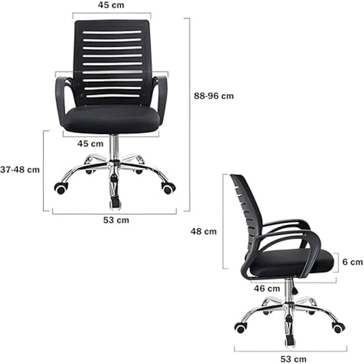 Retoo Bürostuhl Schreibtischstuhl Bürostuhl Ergonomisch Chefsessel Drehstuhl 150kg (Packung) – Bild 3