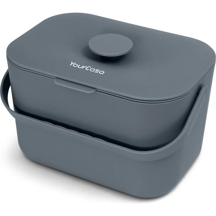 YourCasa Biomülleimer Küche 5L - Komposteimer Küche mit Sieb Spülmaschinenfest, Fassungsvermögen 5L, Spülmaschinenfest – Bild 1