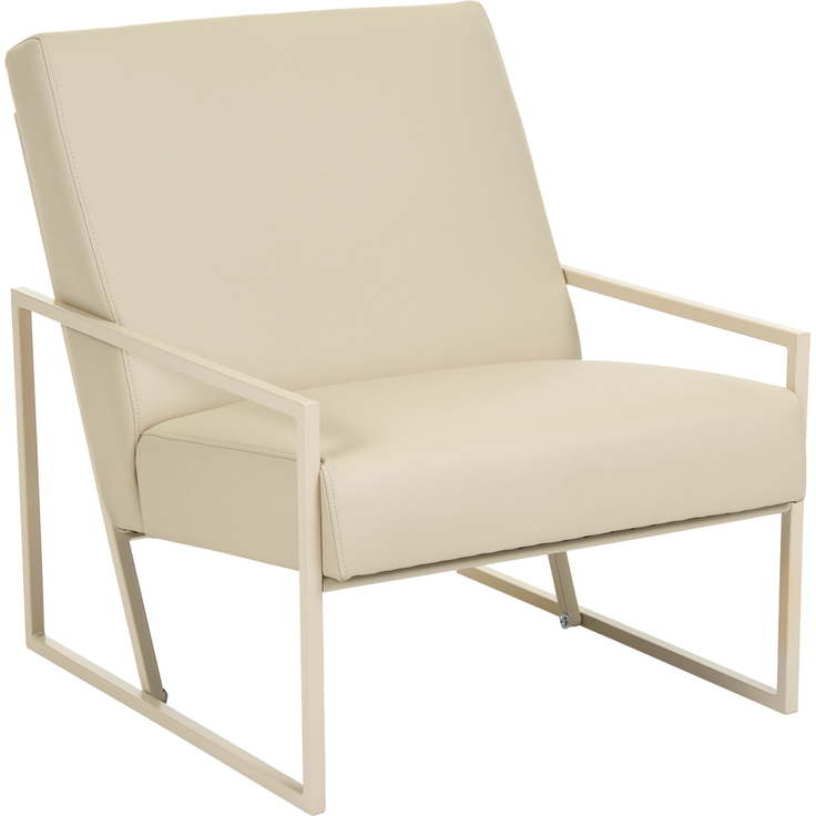 Sessel DELARY Kunstleder Beige