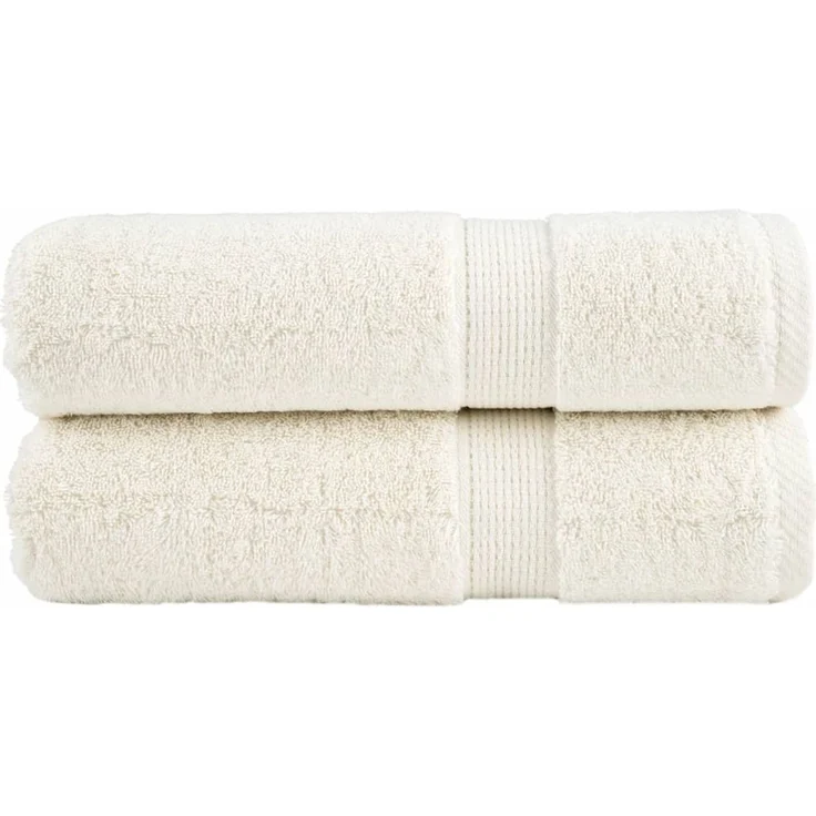 vidaXL Premium Badetücher SOLUND 2 Stk. Creme 100x150 cm 600 g/m² 137479 – Bild 1