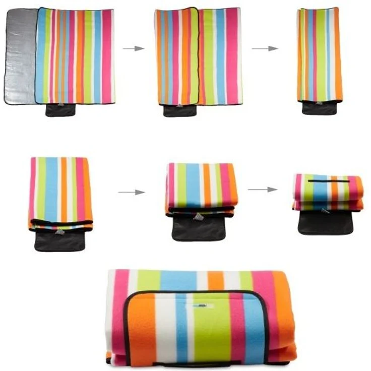 Picknickdecke bunte Streifen 10025983 – Bild 8