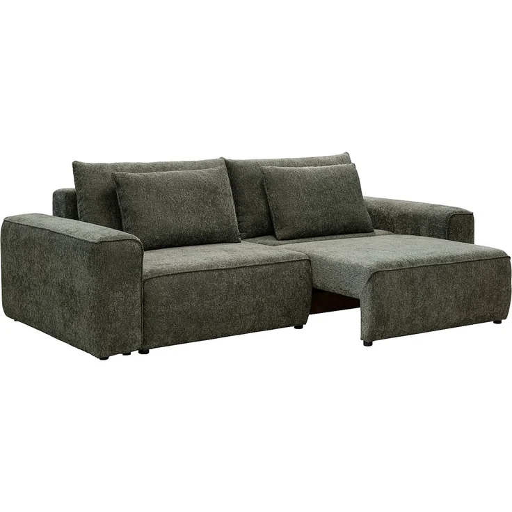 Vente-unique - RICAPO - Schlafsofa - Plastik - Kunststoff (PVC) - Grün - 266 x 125 x 90 cm – Bild 7