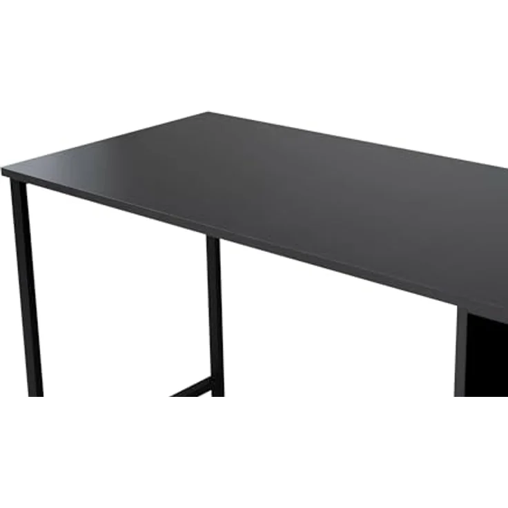 Dmora Schreibtisch Caprioli 240 x 60 x 74 cm Schwarz, EIN Regal, Fach – Bild 8
