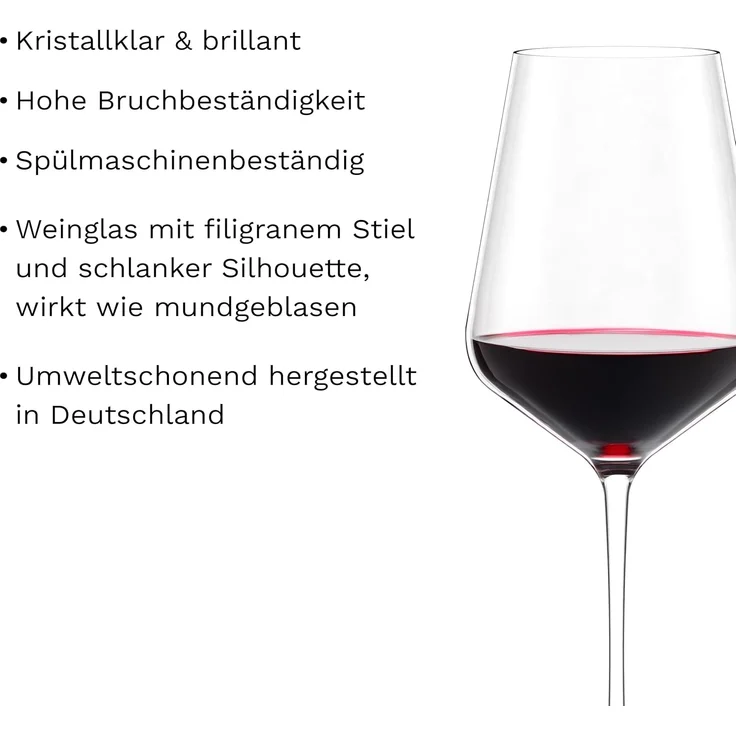 Stölzle Lausitz STARLIGHT Bordeauxkelch 675 ml 6er Set – Bild 3