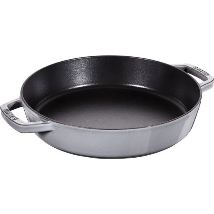 Staub Pans Bratpfanne 26 cm, Gusseisen, Graphit-Grau – Bild 2