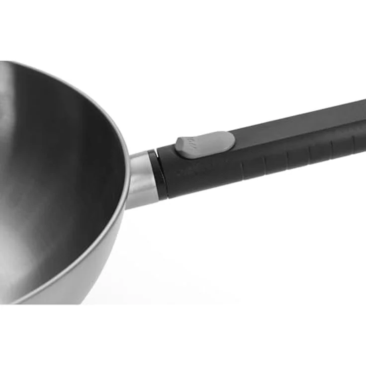 Woll Logic Steel Steel-Wok, Ø 30 cm, 10 cm hoch abnehmbarer Stiel – Bild 2