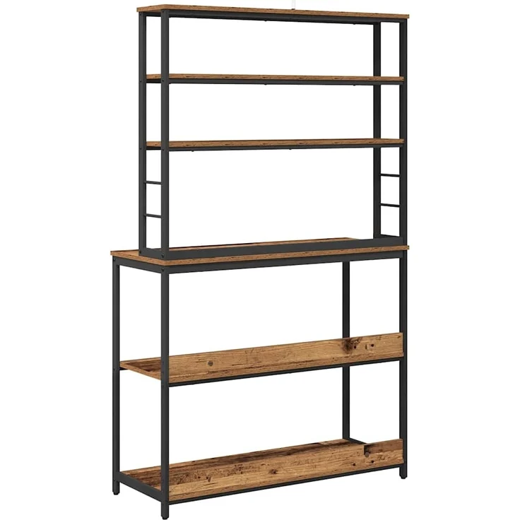 vidaXL Küchenregal Altholz 100 x 40 x 168 cm Holzwerkstoff 883896 – Bild 7