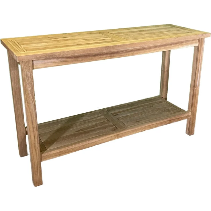 Teakholz Beistelltisch BORIN 130cm – Bild 1