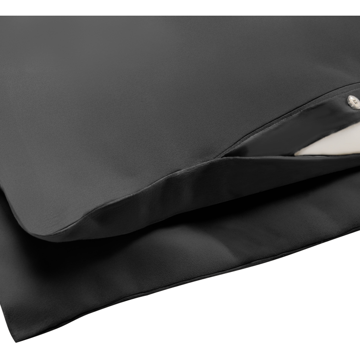 Bettwäsche-Set PARKROSE Baumwollsatin 200 x 200 cm Schwarz – Bild 7