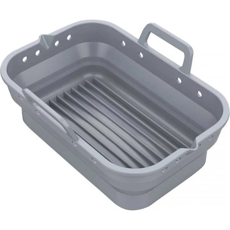 Klausberg SILIKONEINSATZ für Fritteuse 14,5/8,3/14,6 cm Grau KB7791