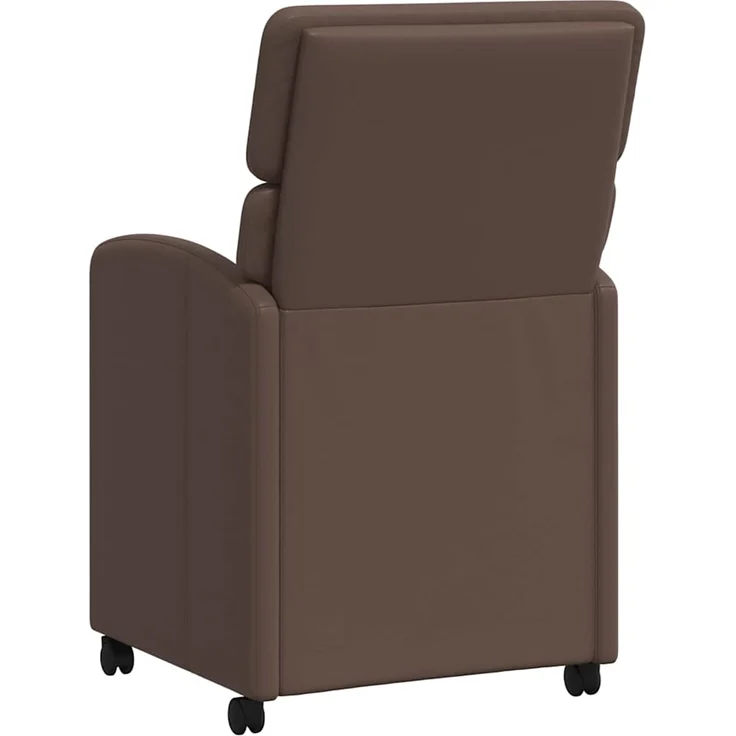 vidaXL Esszimmerstühle mit Rollen 2 pcs Braun 58 x 65 x 98 cm 42017885 – Bild 5