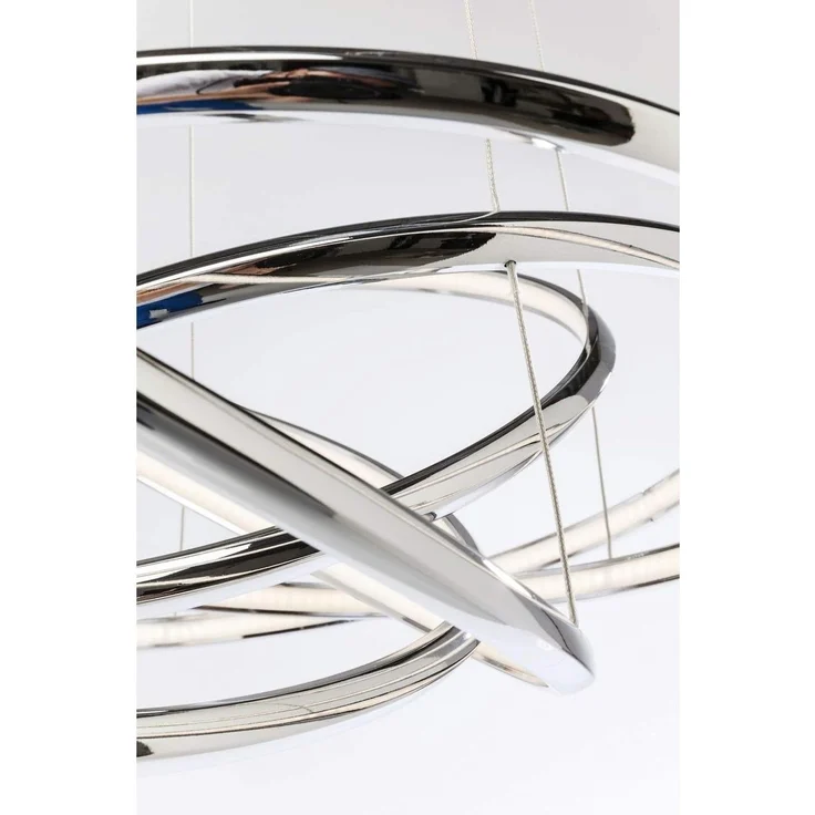 KARE Design Hängeleuchte Saturn LED Chrome Big 39162 – Bild 8