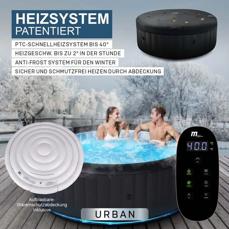 6 Personen LED Whirlpool aufblasbar MSPA AURORA Outdoor Garten Massage Pool 2022 – Bild 9