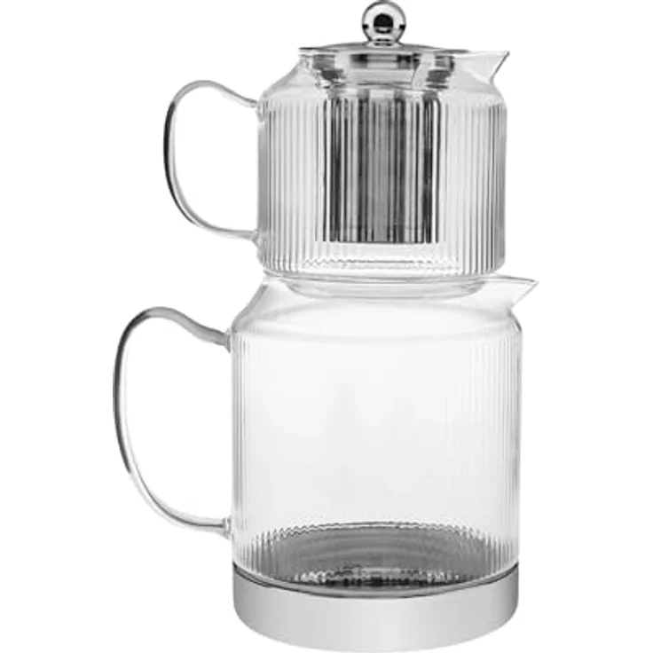 Karaca Teekanne Karaca Kelly Induktions-Glas-Teekannen-Set, 2.1L, Hitzebeständig – Bild 2
