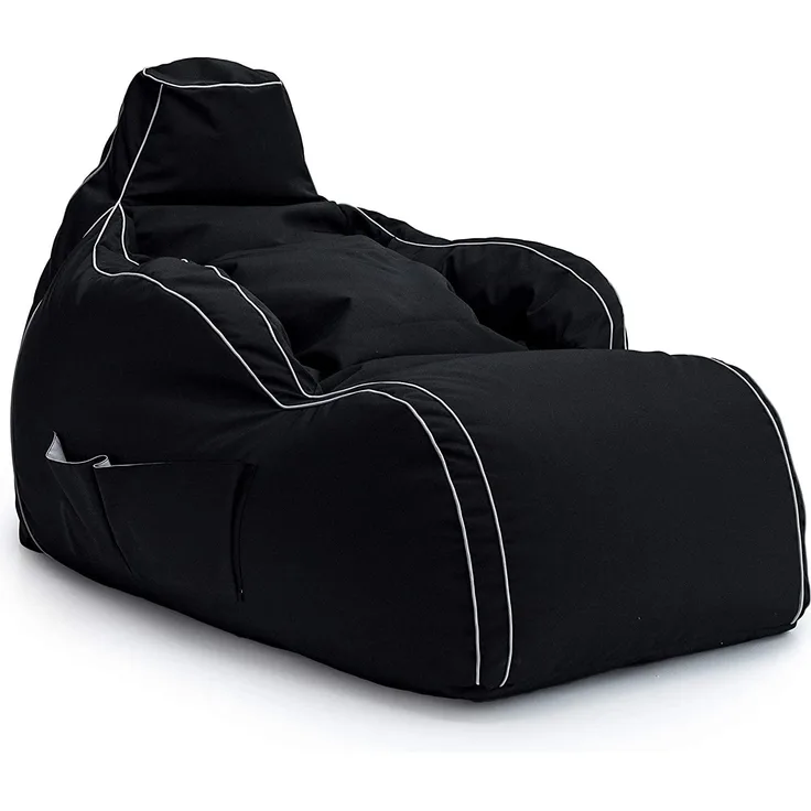 Game Over Videospiel Sitzsack Liegestuhl | Wohnzimmer | Seitentaschen für Controller | Headset-Halter | Hergestellt in Großbritannien | Ergonomisches Design für Entspannte Spieler (Kosmischer Rauch)