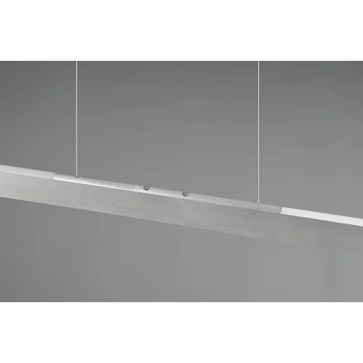 Trio Helios LED Pendelleuchte, 28W, gebürstetes Aluminium, dimmbar, CCT einstellbare Lichtfarbe, Touch-Bedienung, 3300 lm – Bild 4