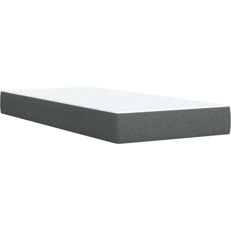 vidaXL LED-Speicherbett mit Matratze Dunkelgrau 90 x 200 cm Stoff 3459037 – Bild 7