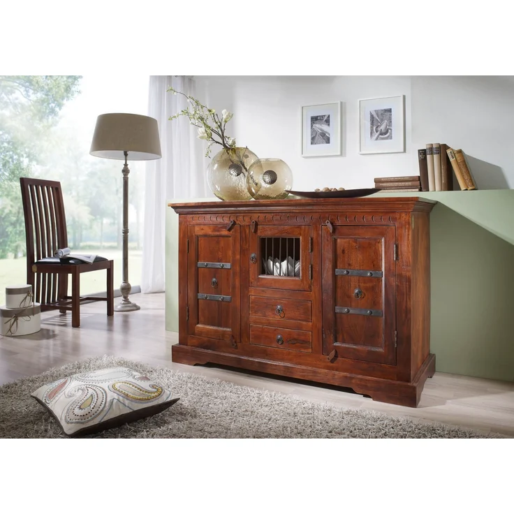 Kommode Akazie 130x50x85 nougat lackiert OXFORD #412 – Bild 6