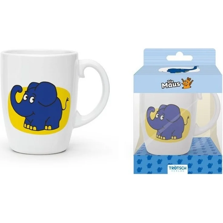 Trötsch Verlag Tasse Trötsch Die Maus Kindertasse Elefant Geschenktasse aus Porzellan – Bild 2