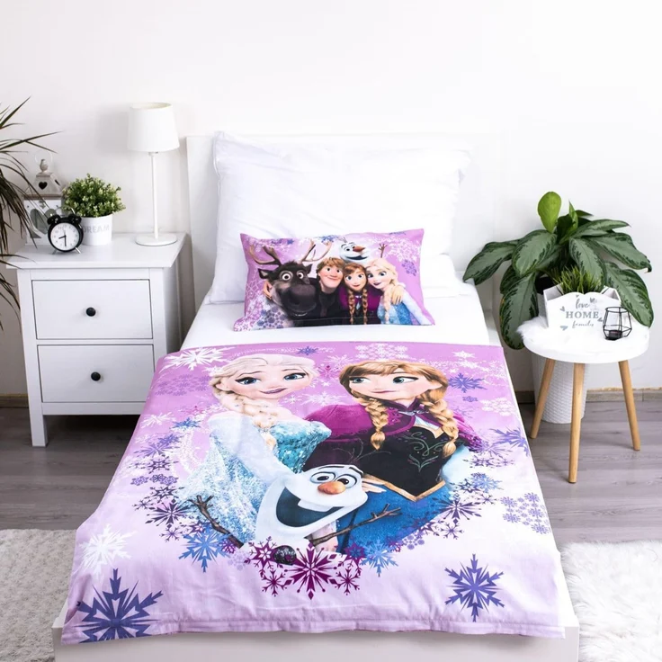 Disney Frozen Kinder-Bettwäsche aus Baumwolle, 100 x 135 cm / 40 x 60 cm – Bild 2