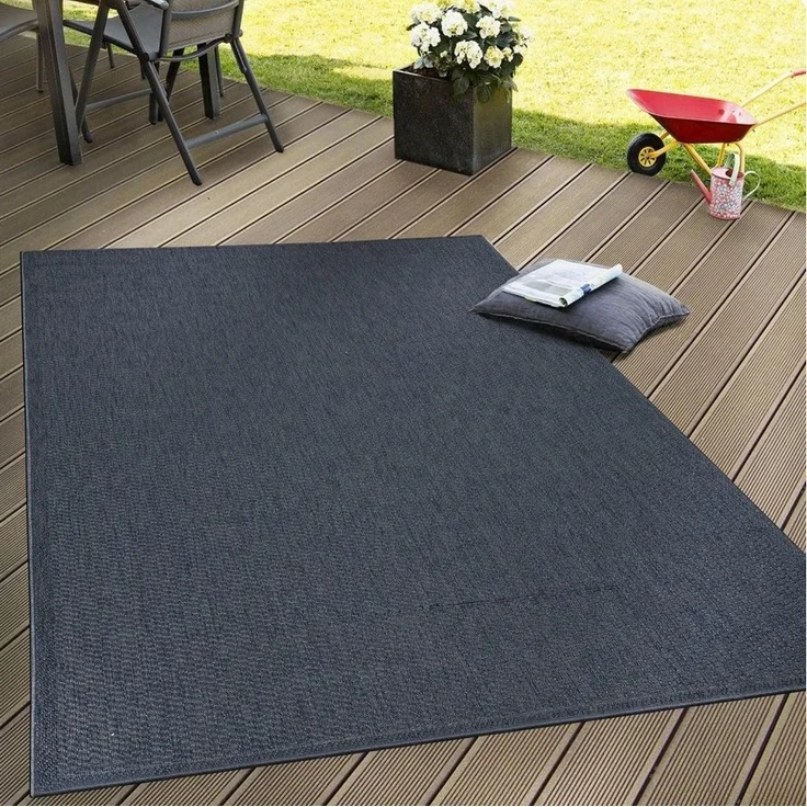 Paco Home Teppich Timber 125, rechteckig, Höhe: 4 mm, Flachgewebe, Sisal Optik, auch als Läufer, In- und Outdoor geeignet – Bild 5