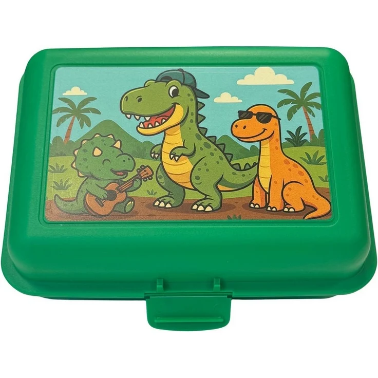 elasto Lunchbox Dino Motiv Brotdose mit Trennschale - Kinder Vesperbox für die Schule – Bild 5