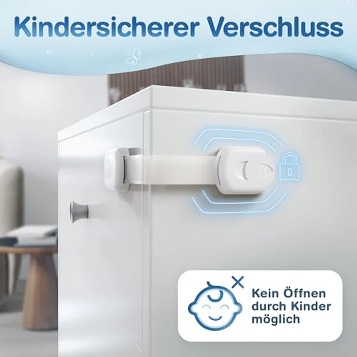 Adlersfeld® Schubladen- und Schranksicherung (8 Stück) – Bild 5