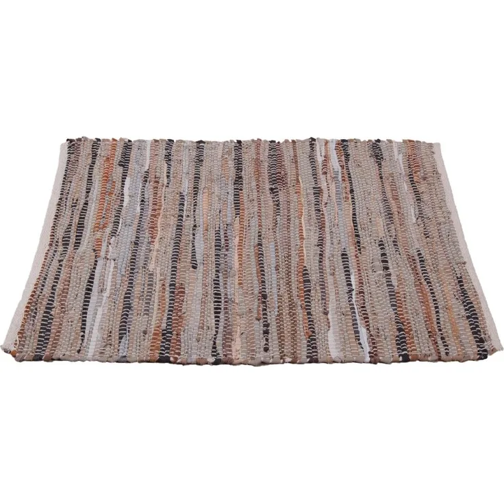 Flickenteppiche Leder 120x180cm braun