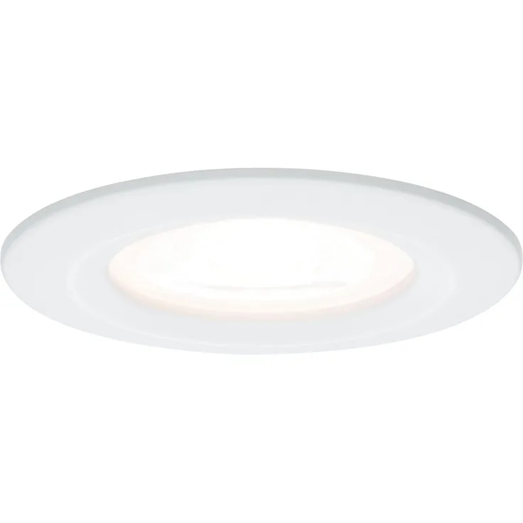 Paulmann No. 93597 Einbauleuchte LED Nova IP44 rund 7W GU10 Weiß 3er-Set dimmbar