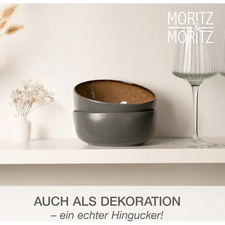 Moritz & Moritz ORGANIC Servierschale 2er - Amber – Bild 6