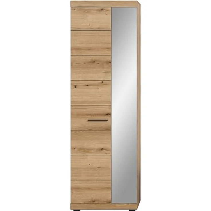 Garderobenschrank (B/H/T: 62x197x37 cm) in Evoke Oak Nachbildung – Bild 3