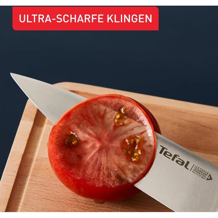 Tefal 'K23207 Ice Force' Fleisch und Schinkenmesser, Edelstahl schwarz, 20 cm – Bild 6