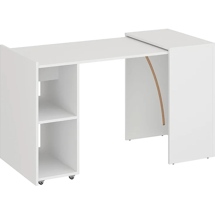 KOMTO Schreibtisch KOMTO Schreibtisch mit Stauraum – PC Tisch, Tisch FOLDY 128x60x75 cm – Bild 7