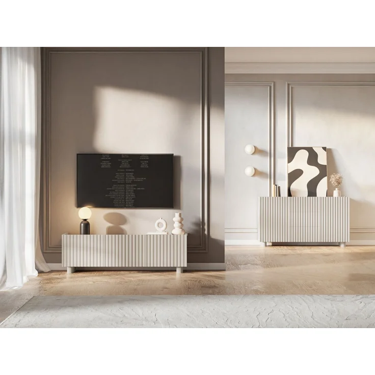 Selsey 'Fiorra' Sideboard 2-türig mit drei Schubladen, Greige, 144 cm – Bild 8