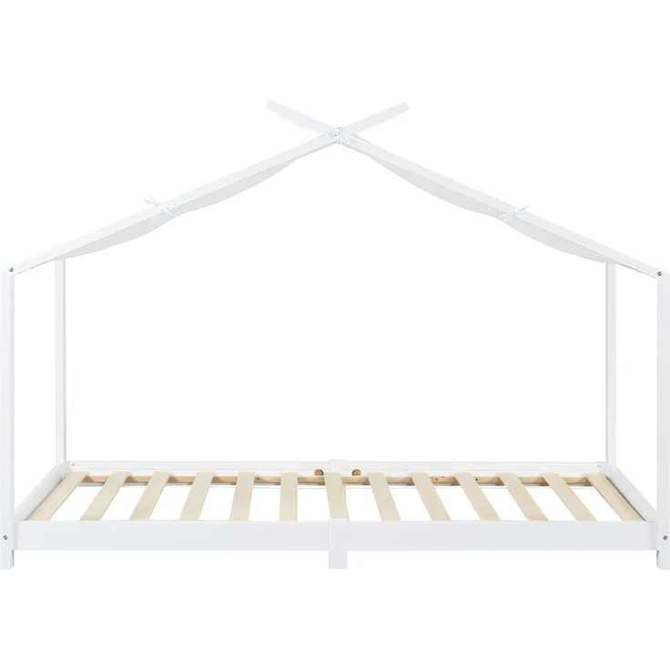 Kinderbett Brome mit Matratze 90x200 cm Weiß [en. casa] – Bild 5