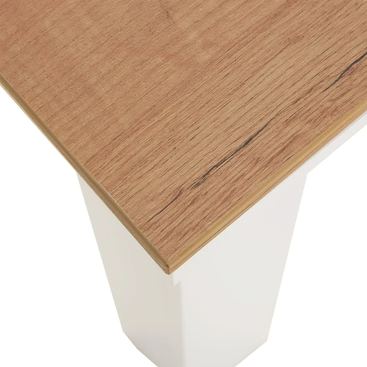 Esstisch mit 2 Stühlen Set Essgruppe Samt Polsterstühle Grau Küchentisch Weiß Modern Holz Eiche 90x60 cm Esszimmertisch Massiv – Bild 8