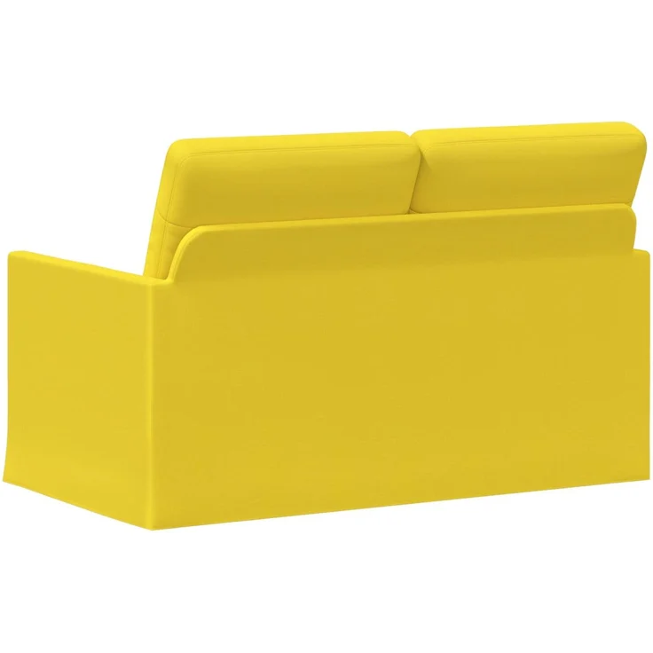 vidaXL 2-Sitzer Sofa Helles Gelb 130 x 81 x 82 cm Stoff 42041049 – Bild 4