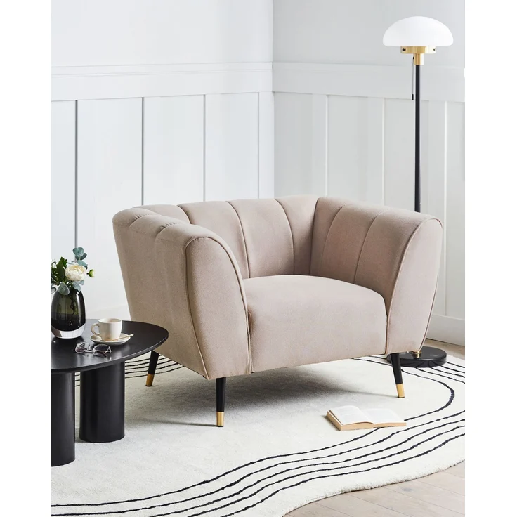 Sessel ORSTA Stoff Taupe – Bild 3