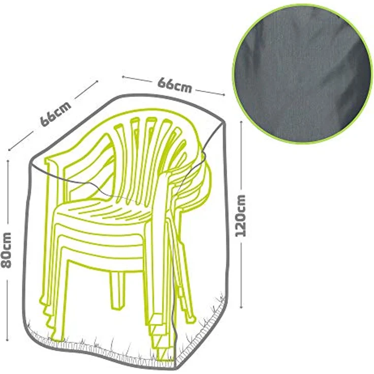 AKTIVE Active Garden Schutzhülle für Stühle 66 x 66 x 120x80 cm 61504 – Bild 3