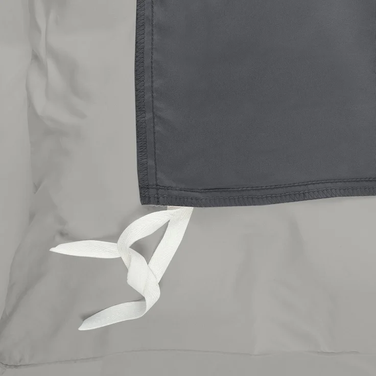 Utopia Bedding Bettwäsche 135x200 Set - Mikrofaser Bettbezug 135x200 cm + 1 Kissenbezug 50x75 cm - Dunkelgrau/Hellgrau – Bild 7