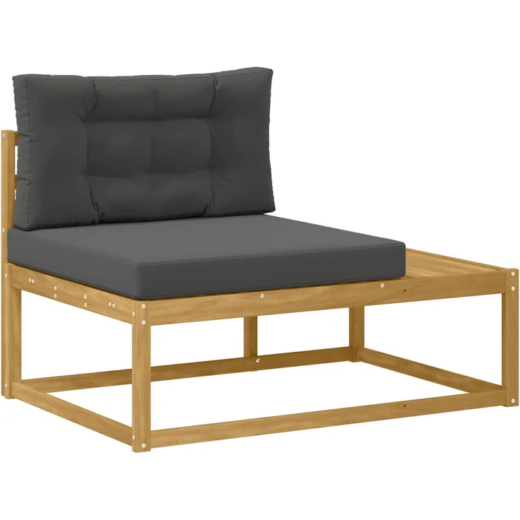 vidaXL Outdoor-Sofagarnitur 6 stk. 5-Sitzer Weiß und Anthrazit 3387011 – Bild 3