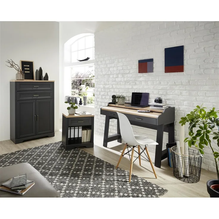Büro-Set >Jasmin< (3-teilig) in Graphit