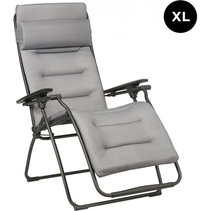 Lafuma Futura XL BeComfort® Relaxliege Silver Titane Sonnenliege LFM3131.8901 – Bild 4