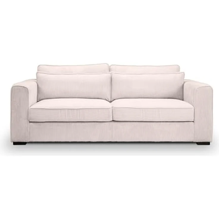 Sofa 3 Sitzer B/H/T: 241 x 92 x 112 cm in grau-beige – Bild 3