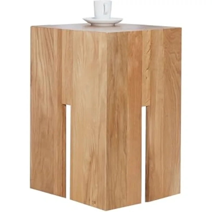 riess-ambiente Beistelltisch CASTLE 30cm natur (Einzelartikel, 1-St), Wohnzimmer · Massivholz · Wildeiche · geölt · Nachttisch · Hocker